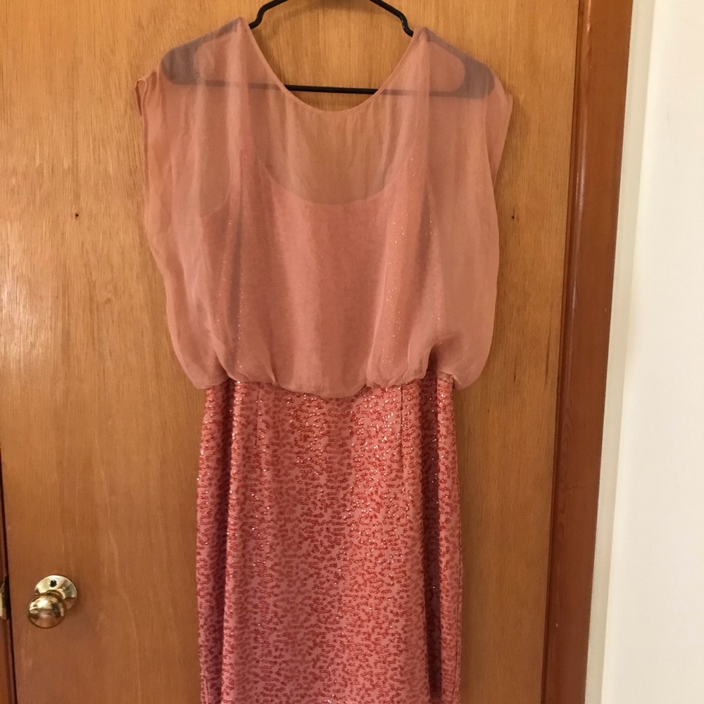 French Connection Lucious Sequins layered dress EUC - Picture 4 of 9